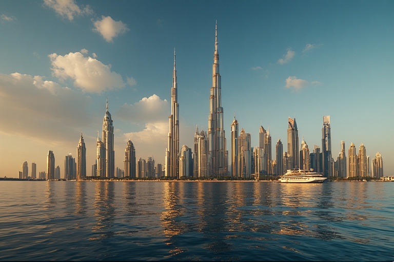 Abu Dhabi Corniche waterfront view with skyline backdrop